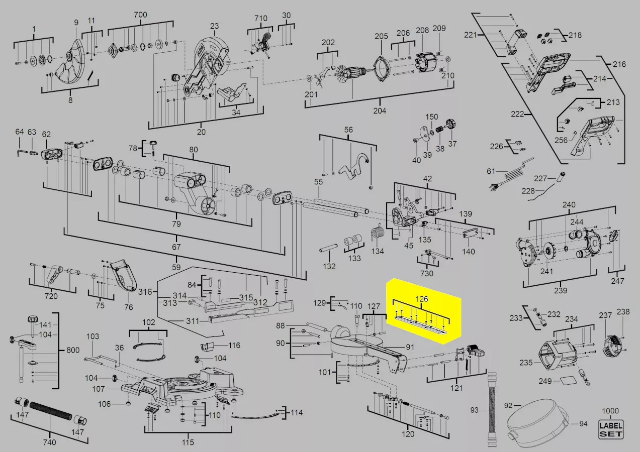 insert table scie à onglet réf. 4931446327 AEG